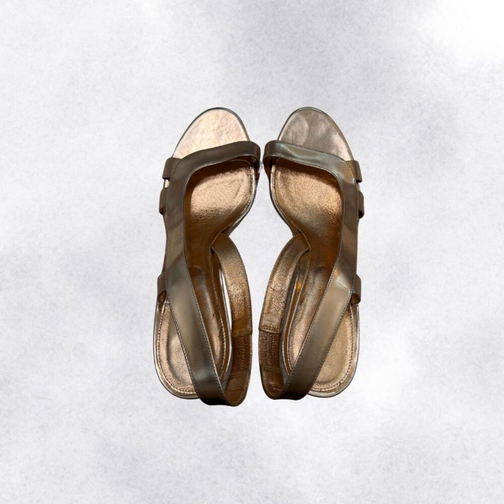 Sergio Rossi Rose Gold Slingback Stiletto Size 8 - Picture 4 of 7